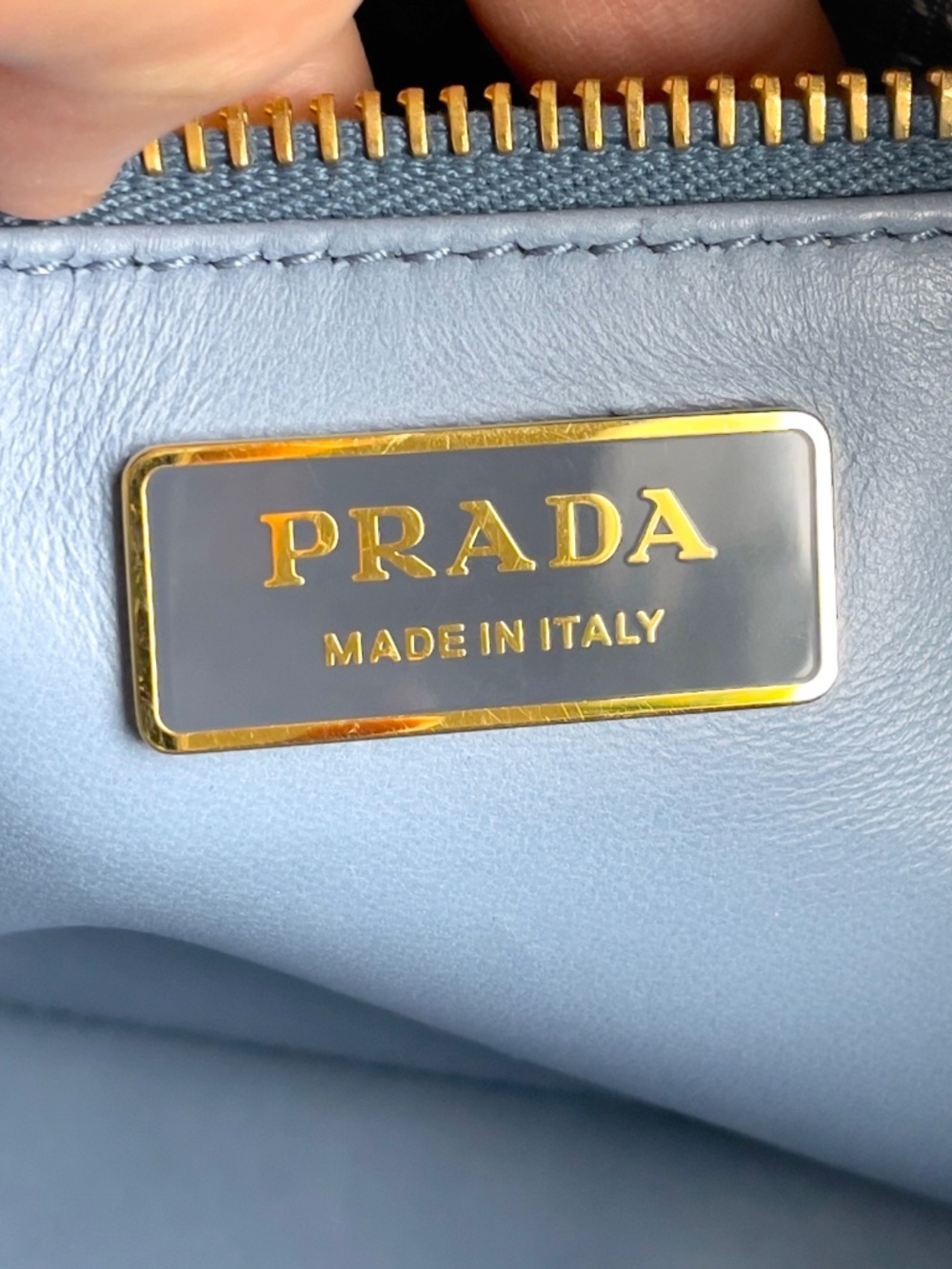 Prada Signature Rabbit Bauletto Calf Leather Shoulder Bag - Picture 10 of 11